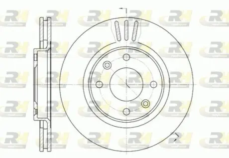 Диск гальмівний (передній) Citroen Berlingo/Peugeot Partner 01- (266x22) ROADHOUSE 6603.10