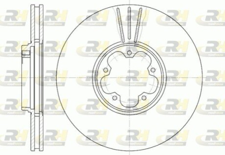 Гальмівний диск ROADHOUSE 6608.10