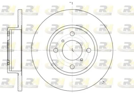 Фото Гальмівні диски ROADHOUSE (6621.00) зображення 1