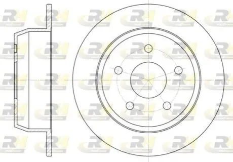 Фото Диск гальмівний (задній) Jeep Grand Cherokee 2.7CRD/3.1-4.7 99-05 (305x10) ROADHOUSE (6628.00) зображення 1