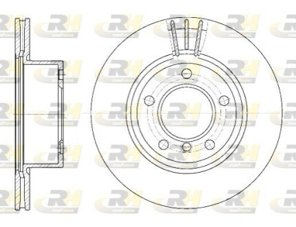 Тормозной диск ROADHOUSE 665210 (фото 1)