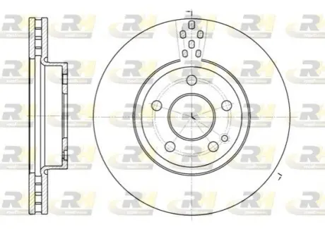 Фото Диск гальмівний (передній) MB Vito/Viano (W639) 03-/(W447) 14- (300x28) (вентильований) ROADHOUSE (6679.10) зображення 1