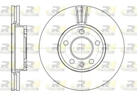 Диск гальмівний (передній) VW T5/T6/Touareg 02- (308x29.5) (вентильований) ROADHOUSE 6708.10
