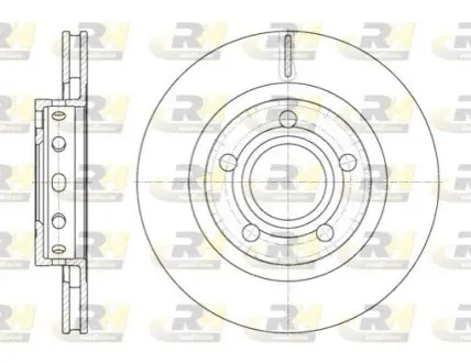Фото Диск гальмівний (задній) Audi A8 96-02 (268.8x22) (з покриттям) (вентильований) ROADHOUSE (6822.10) зображення 1