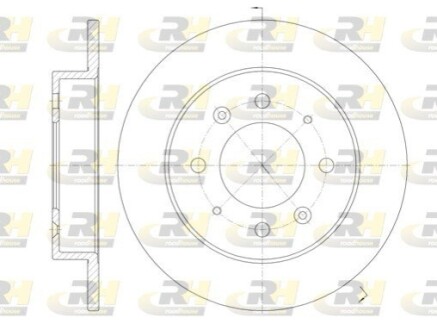 Гальмівний диск ROADHOUSE 6874.00 (фото 1)