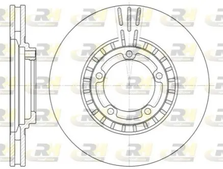 Фото 1 — Диск гальмівний (передній) Hyundai H-1 2.4/2.5TDCi/CRDi 97-07 (274x26) ROADHOUSE (6884.10) Фото Диск гальмівний (передній) Hyundai H-1 2.4/2.5TDCi/CRDi 97-07 (274x26) ROADHOUSE (6884.10) зображення 1