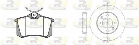 Комплект тормозов, дисковый тормозной механизм ROADHOUSE 826303 (фото 1)