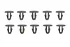 Кліпса ущільнення (кількість штук в упаковці: 10 шт) TOYOTA 4 RUNNER III N18, 4 RUNNER IV N21, 4 RUNNER V N28, AVENSIS T22, CAMRY SXV10/ VCV10, CAMRY XV40, CARINA E T19, CARINA II 10.83 ROMIX (ROMB22146) зображення 1