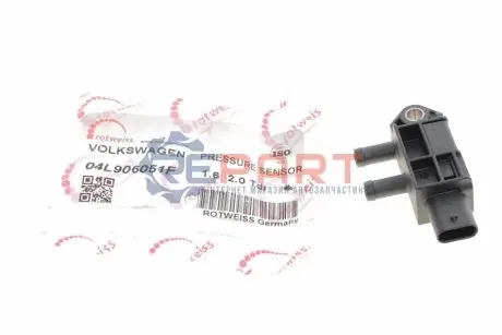 Датчик тиску вихлопних газів Audi A4/A6/A7/Skoda Octavia/SuperB/VW T6/Crafter 1.6D/2.0D/2.0DH 12- (всередині OE VAG) ROTWEISS 04L906051F Купити в Україні