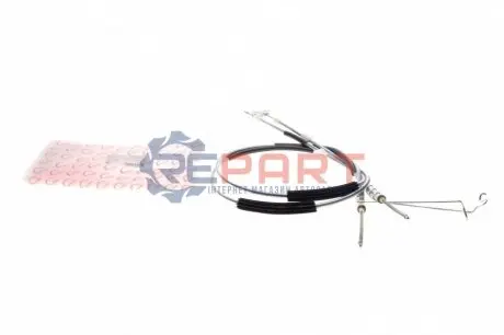 Фото Трос ручника (задній) Ford Connect 02- (-ABS) (висока база) (барабанний гальма) ROTWEISS (RWS2143) зображення 1