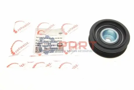 Фото Ролик генератора Audi A4/A6/VW Passat 96-05 (натяжний) (60x15x10) ROTWEISS (RWS3239) зображення 1