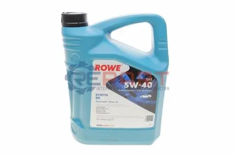 Олива 5W40 HIGHTEC SYNTH RS (5L) (BMW LL-01/MB 229.5/Porsche A40/VW 502 00/505 00/PSA B71 2296) ROWE 20001-0050-99 Купити в Україні