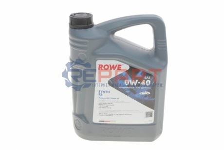 Олива 0W40 HIGHTEC SYNTH RS (5L) (MB 229.5/Porsche A40/VW 502 00/505 00) (ACEA A3/B4) (API SN/CF) ROWE 20020005099 (фото 1)