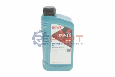 Олива 5W30 HIGHTEC SYNT RS HC (1L) (ILSAC GF-2/WSS-M2C912-A/WSS-M2C913-A/-B) ROWE 20024-0010-99