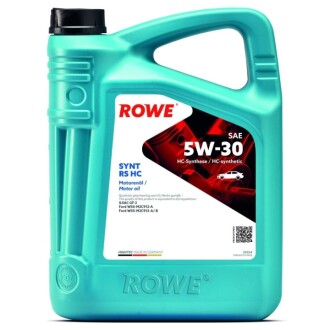 Олива 5W30 HIGHTEC SYNT RS HC (5L) (ILSAC GF-2/WSS-M2C912-A/WSS-M2C913-A/-B) ROWE 20024005099