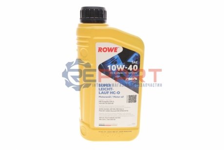 Олива 10W40 HIGHTEC SUPER LEICHTLAUF HC-O (1L) (VW 501 01/505 00/MB 229.3/226.5/229.1/RN 0700/0710) ROWE 20058-0010-99