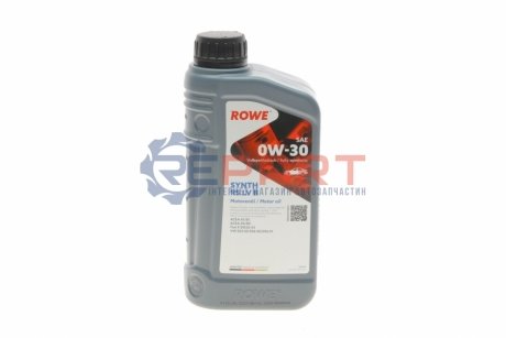 Олива 0W30 HIGHTEC SYNTH RS LV II (1L) (VW 503 00/506 00/506 01/Fiat 9.55535-G1) (ACEA A1/B1/A5/B5) ROWE 20069001099