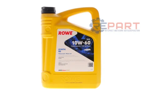 Олива 10W60 HIGHTEC SYNTH RS (4L) (BMW 83 12 0 029 683/Fiat 9.55535-H3)(ACEA A3/B4)(API SN/CF) ROWE 20070-0040-99