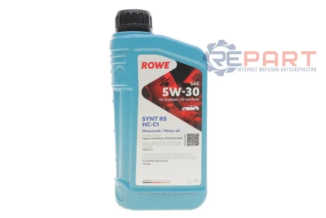 Олива 5W30 HIGHTEC SYNT RS HC-C1 (1L) (Jaguar Land Rover STJLR.03.5005/Ford WSS-M2C934-B/Mazda) ROWE 20109-0010-99