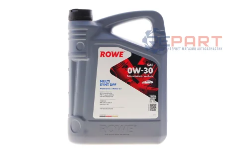 Олива 0W30 HIGHTEC MULTI SYNT DPF (4L) (MB 229.52/VW 504 00/507 00/503 00/506 00/BMW LL-04) (ACEA C3) ROWE 20112-0040-99