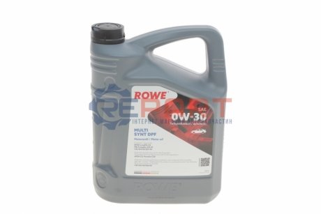 Олива 0W30 HIGHTEC MULTI SYNT DPF (5L) (MB 229.52/VW 504 00/507 00/BMW LL-04) (ACEA C3) ROWE 20112005099 (фото 1)