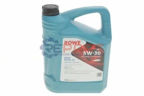 Олива 5W30 HIGHTEC SYNT RS HC-C2 (5L) (PSA B71 2290-2014/Fiat 9.55535-S1/Honda) (ACEA C2) ROWE 20113-0050-99 Купити в Україні