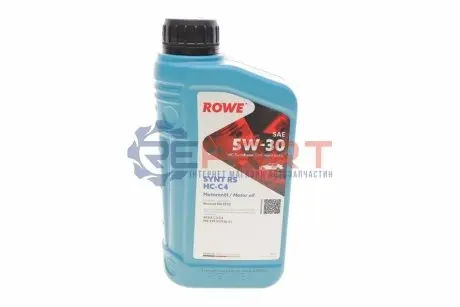Олива 5W30 HIGHTEC SYNT RS HC-C4 (1L) (RN 0720/MB 229.51/MB 226.51) (ACEA C3,C4) ROWE 20121-0010-99 Купити в Україні