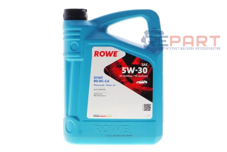 Олива 5W30 HIGHTEC SYNT RS HC-C4 (4L) (RN 0720/MB 229.51/MB 226.51) (ACEA C3,C4) ROWE 20121-0040-99