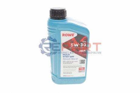 Олива 5W30 HIGHTEC MULTI SYNT DPF (1L) (BMW LL-04/MB229.51/229.31/229.52/VW504 00/507 00/GM dexos2) ROWE 20125001099