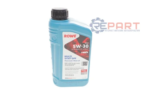 Олива 5W30 HIGHTEC MULTI SYNT DPF (1L) (BMW LL-04/MB229.51/229.31/229.52/VW504 00/507 00/GM dexos2) ROWE 20125001099