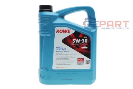 Олива 5W30 HIGHTEC MULTI SYNT DPF (4L) (BMW LL-04/MB229.51/229.31/229.52/VW504 00/507 00/GM dexos2) ROWE 20125004099