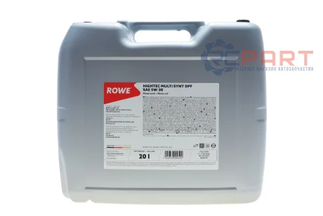 Олива 5W30 HIGHTEC MULTI SYNT DPF (20L) (BMW LL-04/MB229.51/229.31/229.52/VW504 00/507 00/GM dexos2) ROWE 20125020099