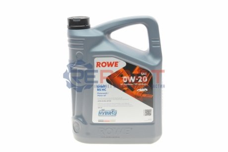 Олива 0W20 HIGHTEC SYNT RS HC (5L) (ACEA A5/B5) (API SN/API CF) ROWE 20134005099