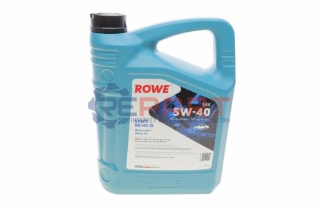 Олива моторна HIGHTEC SYNT RS HC-D SAE 5W-40 (4 L) ROWE 20163-0040-99