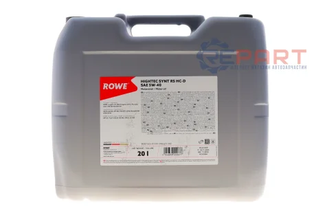 Олива 5W40 HIGHTEC SYNT RS HC-D (20L) (BMW LL-01/MB 229.5/Porsche A40/VW 502 00/505 00) ROWE 20163-0200-99