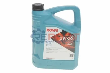 Фото Олива 5W20 HIGHTEC SYNT RS HC (5L) (WSS-M2C925-A/-B/STJLR.03.5004) (ACEA A1/B1) ROWE (20186005099) зображення 1