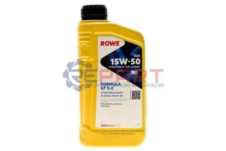 Олива 15W50 S-Z HIGHTEC FORMULA GT 4T (1L) (API SN/SM/SL/SJ/SH/SG - JASO MA2) ROWE 20203-0010-99