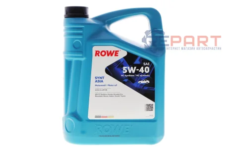Олива 5W40 HIGHTEC SYNT ASIA (5L) (ACEA C3) (API SN/CF) ROWE 20246-0050-99