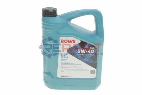 Масло 5W40 HIGHTEC SYNT RS DLS (5L) (LL-04/MB 229.31/229.51/MB 229.52/Porsche C40/VW 511 00) ROWE 20307-0050-99