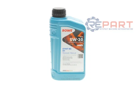 Олива 5W20 HIGHTEC SYNT RS D1 (1L)(WSS-M2C945-A/-B1/960-A1/MS6395/dexos1 Gen 2)(API SP RC/SN PLUS RC ROWE 20342-0010-99