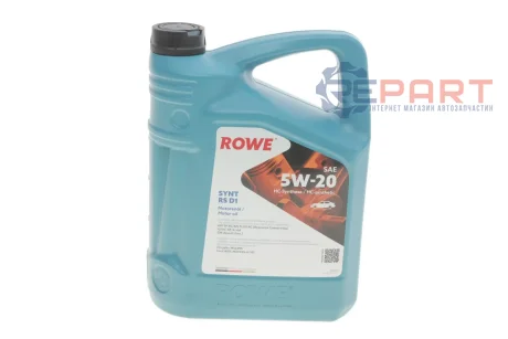 Олива 5W20 HIGHTEC SYNT RS D1 (5L)(WSS-M2C945-A/-B1/960-A1/MS6395/dexos1 Gen 2)(API SP RC/SN PLUS RC ROWE 20342-0050-99