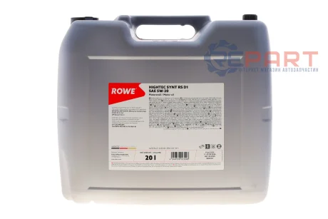 Олива 5W20 HIGHTEC SYNT RS D1 (20L) (WSS-M2C945-A/-B1/960-A1/MS6395/dexos1 Gen 2)(API SP RC/SN PLUS RC ROWE 20342-0200-99