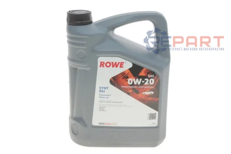 Олива 0W20 HIGHTEC SYNT RSJ (5L) (Jaguar/Land Rover-STJLR.51.5122/MB 229.71) (ACEA C5) (API SN) ROWE 20348-0050-99