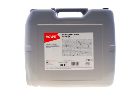 Олива моторна HIGHTEC SYNT RSR 17 SAE 5W-30 (20L) ROWE 20370-0200-99