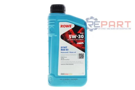 Олива 5W30 HIGHTEC SYNT RSS 03 (1L) (MB 229.31/229.51) (ACEA C2/C3/API SP/FPW9.55535/03) ROWE 20372-0010-99