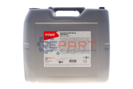 Олива моторна HIGHTEC SYNT RS 05 SAE 0W-20 (20L) ROWE 20379-0200-99 Купить в Украине