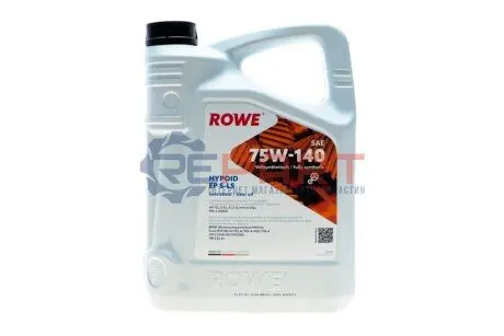 Олива 75W140 HIGHTEC HYPOID EP S-LS (5L) (BMW MSP/A/Ford M2C187-A/192-A/192-A)MB235.61) (коричневый) ROWE 25029005099 Купити в Україні