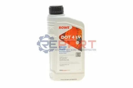 Рідина гальмівна DOT3/DOT4/DOT5.1 (1L) ENV6 (металева канистра) ROWE 25114001099 Купити в Україні