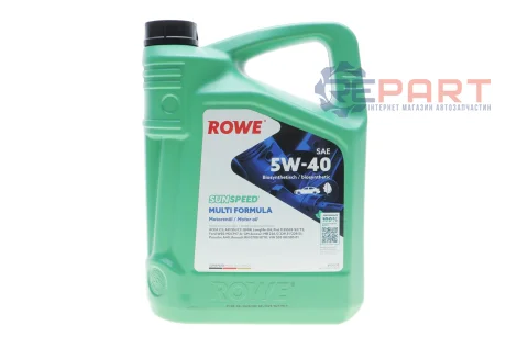 Олива 5W40 SUNSPEED MULTI FORMULA (5L) (MB 229.51/VW 505 00/505 01/BMW LL-04/RN0710/0700) ROWE 4920138-0050-99