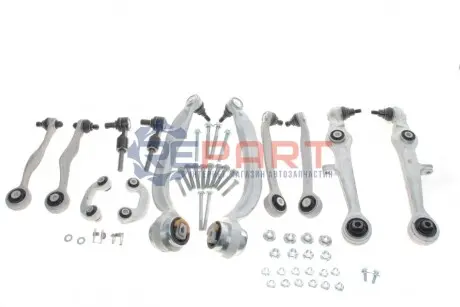 Фото Комплект важелів підвіски (передньої) Audi A4 94-01/A6 97-05/VW Passat 96-00 (товстий палец/повний) RTS (9905001) зображення 1